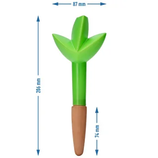 Växtbevattnare – grönt blad med keramisk fot, 120 ml – photo 5