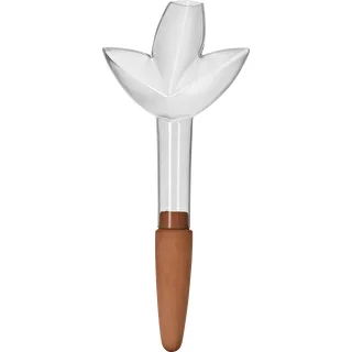 Växtbevattnare – genomskinligt blad med keramisk fot, 120 ml – photo 1