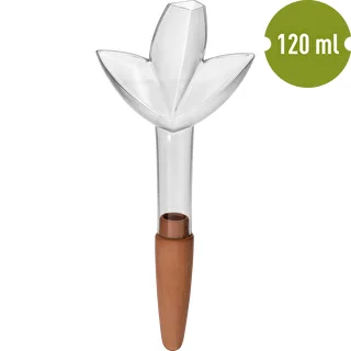 Växtbevattnare – genomskinligt blad med keramisk fot, 120 ml – photo 2