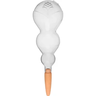 Tredubbel bevattningskula (trekammare), transparent ofärgad, med keramisk fot, 600 ml – photo 1