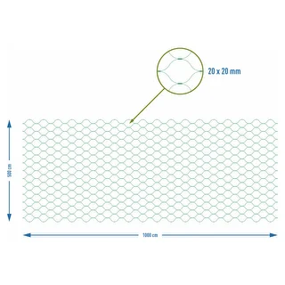 Skyddsnät mot fåglar, grönt, 5 m x 10 m – photo 7