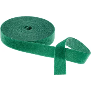 Trädgårdsband med kardborre, grön, 15 mm x 5 m