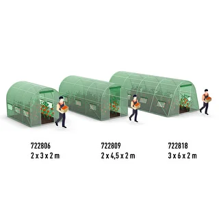 Trädgårdsväxthus (plast) 2x4,5x2 m – photo 16