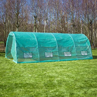 Trädgårdsväxthus (plast) 3x6x2 m