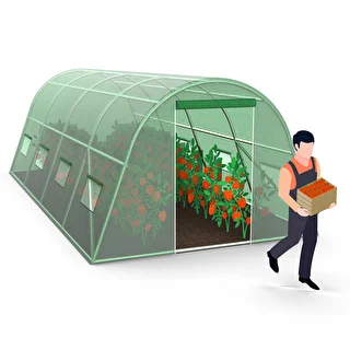 Trädgårdsväxthus (plast) 3x6x2 m – photo 15