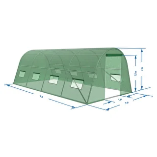 Trädgårdsväxthus (plast) 3x6x2 m – photo 16