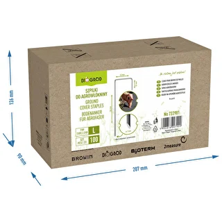 Pinnar för fiberduk, stål L-typ - 100 st. – photo 8