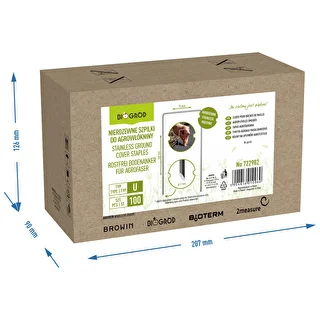 Rostfria U-formade pinnar för fiberduk - 100 st. – photo 8
