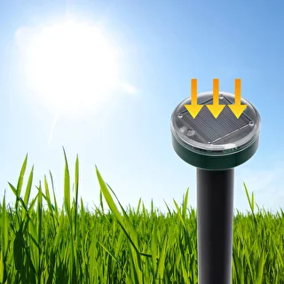 Solcellsdriven mullvadsskrämma – effektivt, säkert och djurvänligt skydd för trädgården, 4-pack – photo 11