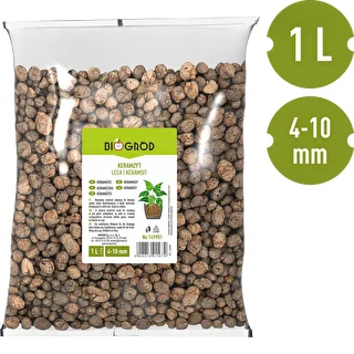 Keramzit för krukväxter, trädgårdsskötsel och skogar i glas, 4-10 mm, 1L – photo 3