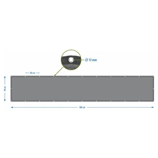Skuggväv (80%, 140 g/m2) 0,9x5 m, grafit – photo 7