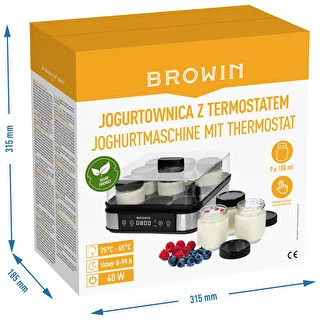 Yoghurtmaskin med termostat, 9 burkar, 1,6 L – photo 12