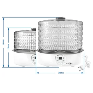 Svamptork, frukt, grönsaker och örter med temperaturreglering, 240W, transparent – photo 11