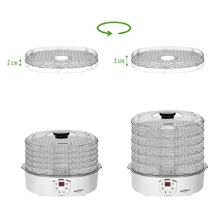 Svamptork, frukt, grönsaker och örter med temperaturreglering, 240W, transparent – photo 10