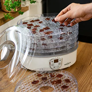 Svamptork, frukt, grönsaker och örter med temperaturreglering, 240W, transparent – photo 17