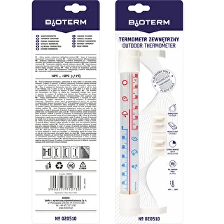Utomhustermometer med transparent skala (-70°C till +50°C) 23cm mix – photo 8