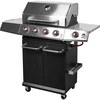 Gasolgrill dragON BBQ101, 11,7 kW, svart-silver - 3 