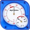 Inomhustermometer bimetall med hygrometer (-20 till +50°C), blå - 8 