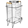 Lemonadburk 8 L - med kran, på metallställning med handtag - 2 