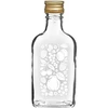 Pluntaflaska 200 ml med skruvkork och tryck ”Frukter”, mönster 2 ['flaska 0', '2 L', ' flaska för alkohol', ' flaska med tryck', ' likör', ' plunta', ' plunta för fruktlikör', ' flaska för fruktlikör', ' buteljering av drycker', ' plunta med guldfärgad skruvkork', ' dekorativa flaskor för alkohol', ' stilfulla flaskor till bröllop', ' små dekorativa flaskor', ' dekorativ flaska med skruvkork', ' flaska 200 ml', ' premiumflaska']