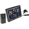 RCC väderstation, DCF – elektronisk, belyst, trådlös, sensor, svart - 3 