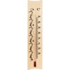 Rumstermometer med mönster (-20°C till +50°C) 18cm ['inomhustermometer', ' rumstermometer', ' termometer för inomhusbruk', ' hemtermometer', ' termometer', ' trärumstermometer', ' termometer med tydlig skala', ' termometer med förstärkt kapillär']