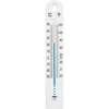 Universell termometer (-30 till +50°C), 17 cm, vit ['termometer', ' universell termometer', ' termometer av plast', ' termometer med tydlig skala', ' termometer med dubbel skala i °C och °F', ' termometer för rum med hög luftfuktighet', ' utomhustermometer till -30°C', ' fuktbeständig termometer', ' vit termometer', ' robust termometer']