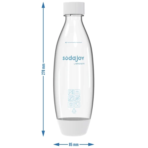 1L Flaska för Kolsyremaskin med lock - 6