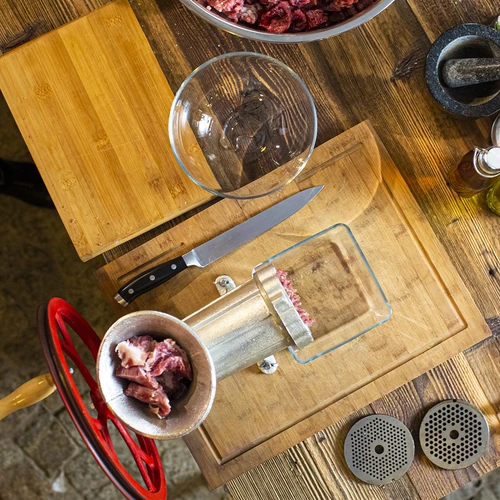 2-i-1 Köttkvarn och korvstoppare #32 - 4