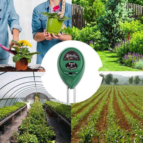 3-i-1 marktestare - pH, fuktighet, solljus - 11