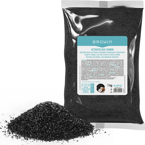 Activated Duo Carbon - blandning av aktivt kol, stenbaserat och kokosbaserat, 1 kg, för 60 L - 2