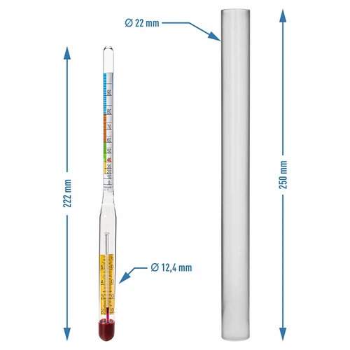 Alkoholmätare med termometer - 3