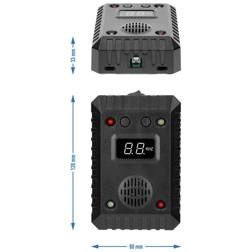 Avskräckare för mårdar och gnagare för bilar och rum (ultraljud +LED) - 13