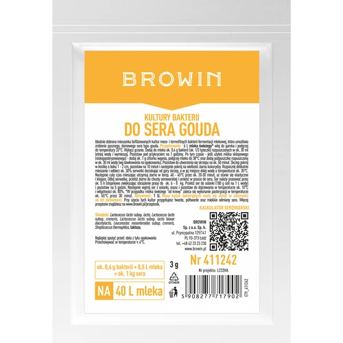 Bakteriekulturer för goudaost