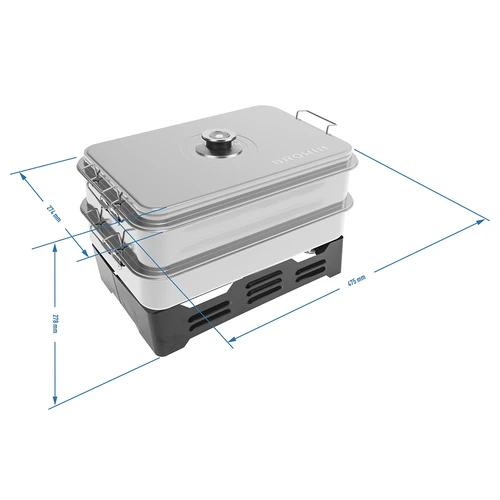 Balkongrökugn med justerbar kapacitet - 6