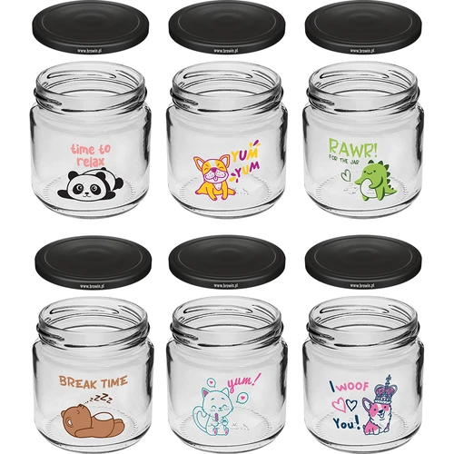 Barnburk twist off 212ml med tryck och lock fi 66/4, 6 st. - 2