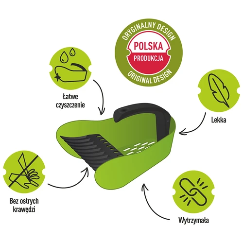 Bärplockare för små frukter, grön, av plast - 8