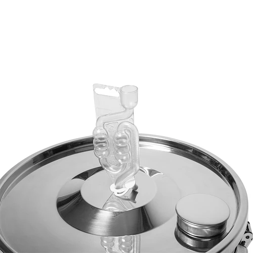 Behållare för jäsning och destillation - rostfritt stål 18l, 5 klämmor - 9