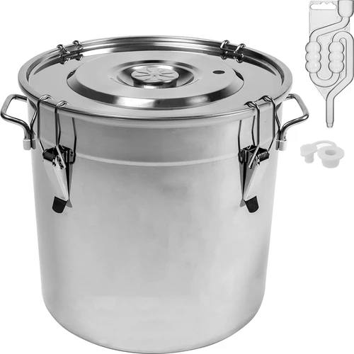 Behållare i rostfritt stål 30 l med lock - 2