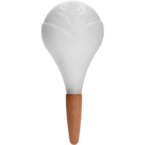 Bevattningskula för växter, vit matt med keramisk fot, 400ml