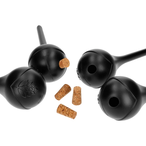 Bevattningskulor för växter, svarta matta, med kork, 400 ml, 4 st. - 3