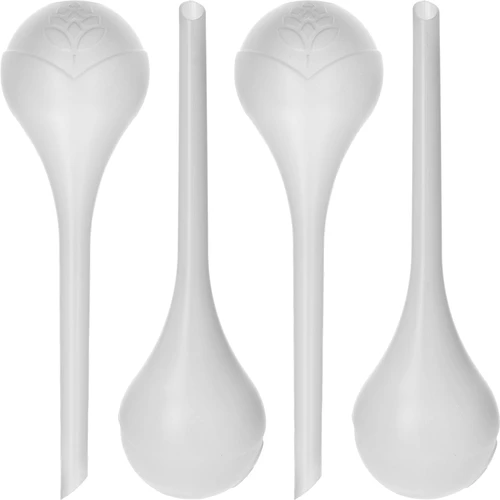 Bevattningskulor för växter, vita halvgenomskinliga, 400 ml, 4 st.