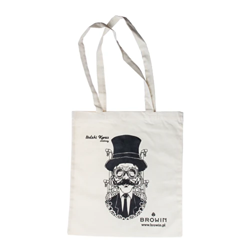 Bomullspåsar med tryck - set mix 10 st - 5