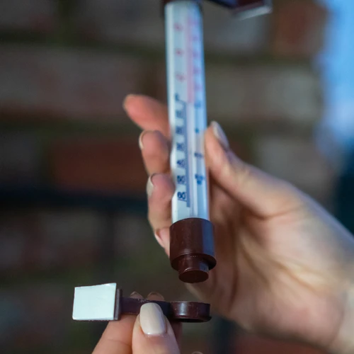 Brun utetermometer (-50°C till +50°C) 18cm - 5