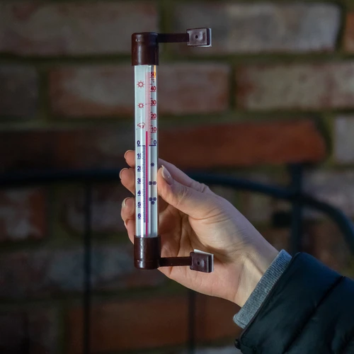 Brun utetermometer (-50°C till +50°C) 18cm - 4