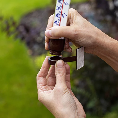 Brun utomhustermometer (-60°C till +50°C) 23cm - 6