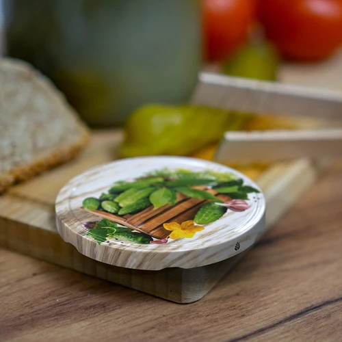 Burk 1,5 L, fi 82/6 med färgat lock + tång - 4