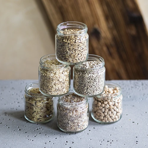 Burk 212 ml fi66/4 med vinrött lock 6 st. - 6