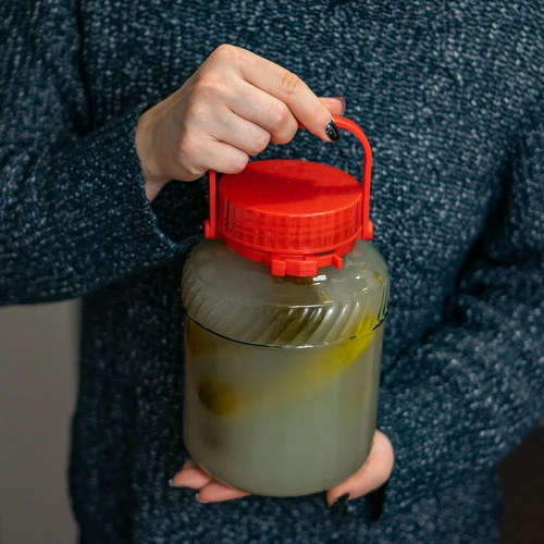 Burk 2L med plastlock - 6