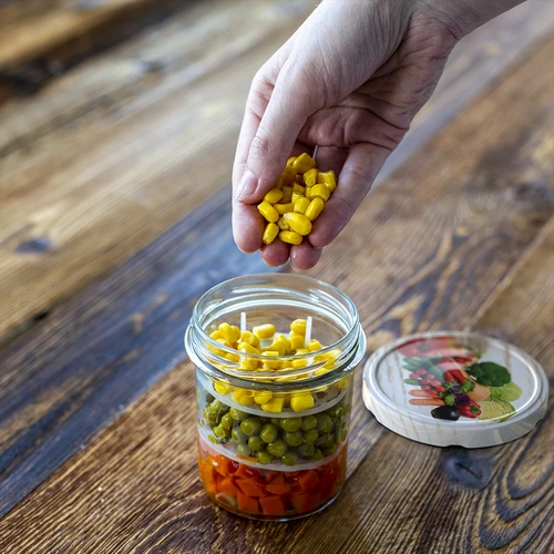 Burk 350 ml med lock och press - 6 st. - 14